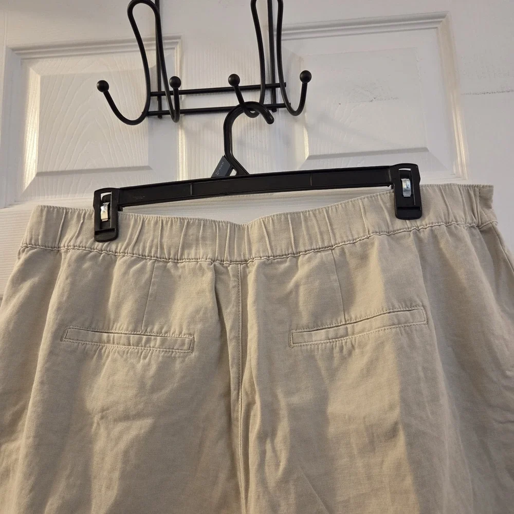 Joie‎ sz XXL khaki shorts cotton/linen lightweight summer casual beach vacation